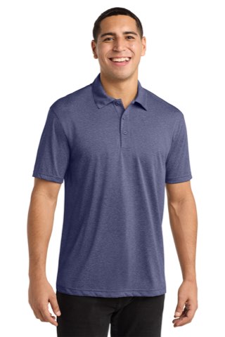Heather Contender Polo - Sport-Tek ST660, ready for custom embroidery or printing