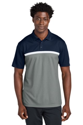 UV Micropique Colorblock Polo - Sport-Tek ST741, ready for custom embroidery or printing