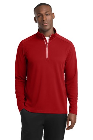 Sport-Wick Textured 1/4-Zip Pullover - Sport-Tek ST860, ready for custom embroidery or printing