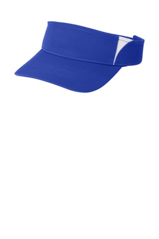 Dry Zone Colorblock Visor - Sport-Tek STC13, ready for custom embroidery or printing
