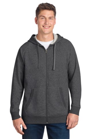 Drive Fleece Hooded Full-Zip - Sport-Tek STF201, ready for custom embroidery or printing