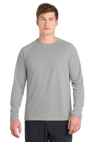 Dry Zone Long Sleeve Raglan T-Shirt - Sport-Tek T473LS, ready for custom embroidery or printing