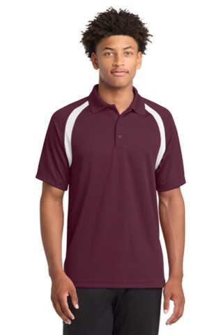 Dry Zone Colorblock Raglan Polo - Sport-Tek T476, ready for custom embroidery or printing