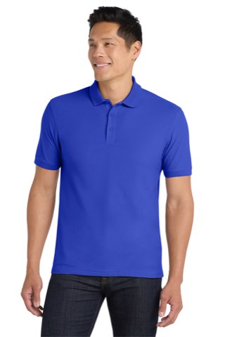 Tall Core Classic Pique Polo - Port Authority TLK100, ready for custom embroidery or printing