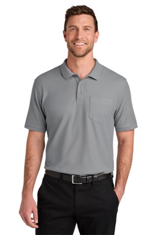 Tall Wearever Signature Pique Pocket Polo - Port Authority TLK200P, ready for custom embroidery or printing