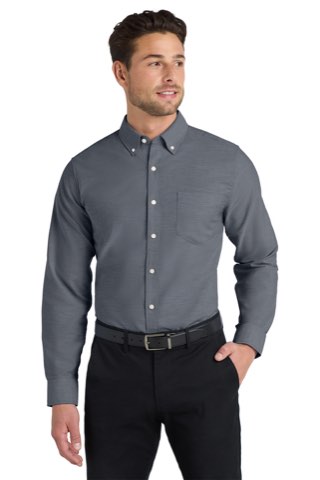 Tall SuperPro Oxford Shirt - Port Authority TS658, ready for custom embroidery or printing