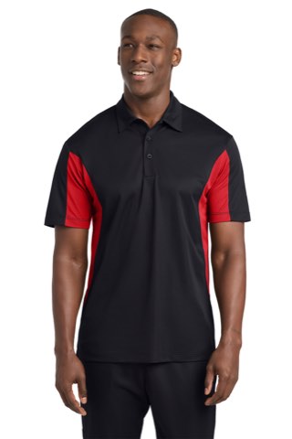 Tall Side Blocked Micropique Sport-Wick Polo - Sport-Tek TST655, ready for custom embroidery or printing