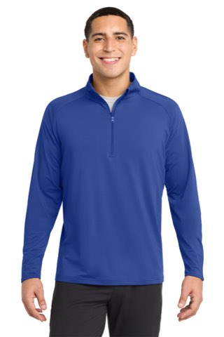 Tall Sport-Wick Stretch 1/4-Zip Pullover - Sport-Tek TST850, ready for custom embroidery or printing
