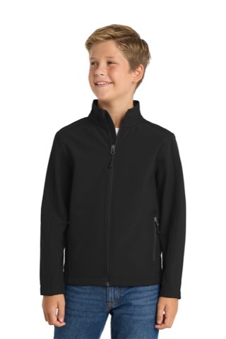 Youth Core Soft Shell Jacket - Port Authority Y317, ready for custom embroidery or printing