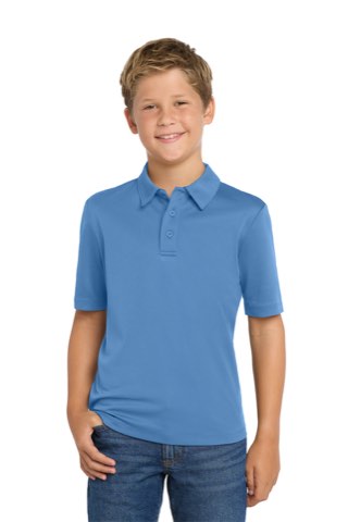 Youth Silk Touch Performance Polo - Port Authority Y540, ready for custom embroidery or printing