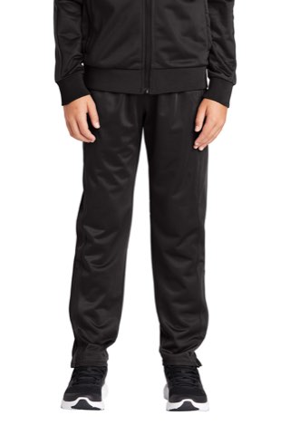 Youth Tricot Track Jogger - Sport-Tek YPST95, ready for custom embroidery or printing