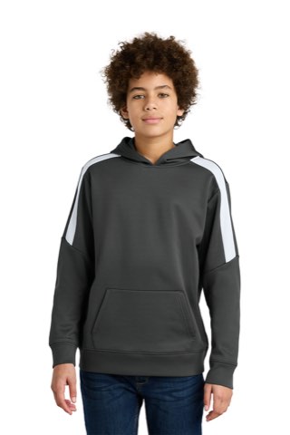 Youth Sport-Wick Fleece United Pullover Hoodie - Sport-Tek YST255, ready for custom embroidery or printing