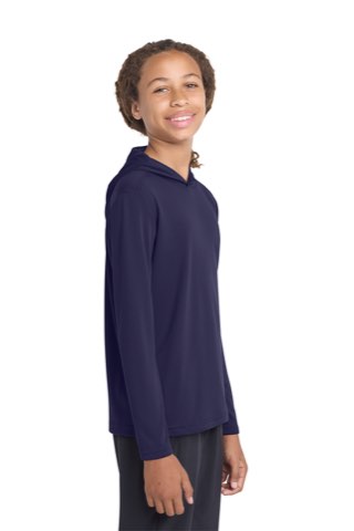 Youth PosiCharge Competitor Hooded Pullover - Sport-Tek YST358, ready for custom embroidery or printing