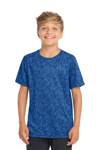 Youth Digi Camo Tee - Sport-Tek YST460, ready for custom embroidery or printing