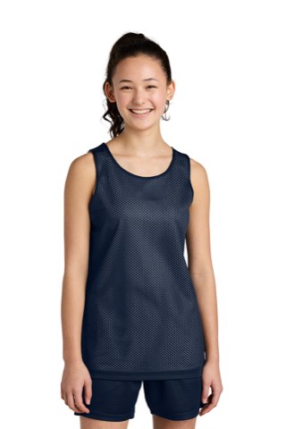 Youth PosiCharge Reversible Mesh Tank - Sport-Tek YST5000, ready for custom embroidery or printing