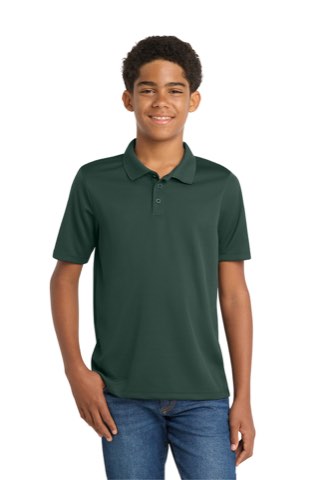 Youth PosiCharge RacerMesh Polo - Sport-Tek YST640, ready for custom embroidery or printing