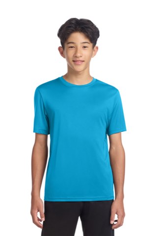 Youth PosiCharge Re-Compete Tee - Sport-Tek YST720, ready for custom embroidery or printing
