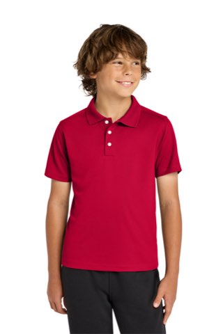 Youth UV Micropique Polo - Sport-Tek YST740, ready for custom embroidery or printing