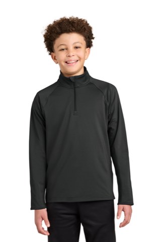 Youth Sport-Wick Stretch 1/4-Zip Pullover - Sport-Tek YST850, ready for custom embroidery or printing