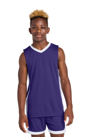Youth Rival Basketball Rev Jersey - Sport-Tek YST900, ready for custom embroidery or printing