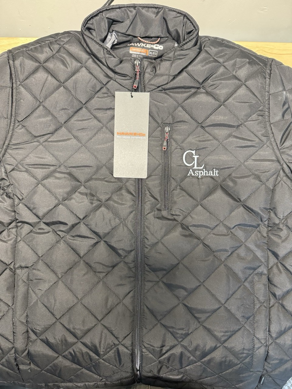 Embroidered quilted jacket by Meadow Prints & Embroidery, serving Hazlet, NJ
