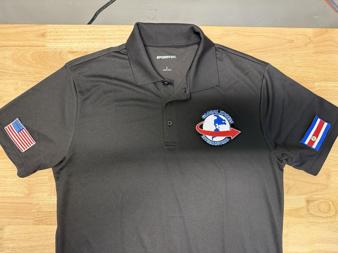 Embroidered company polo